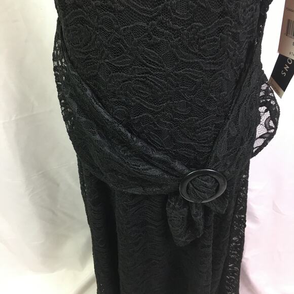 Perceptions New York Lace Dress Black Small - Picture 3 of 16